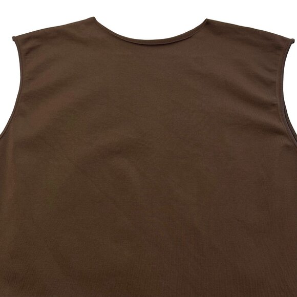 SKIMS Essential Crew Neck‎ Sleeveless Bodysuit NEW Chocolate Womens 4X/5X - Picture 4 of 11